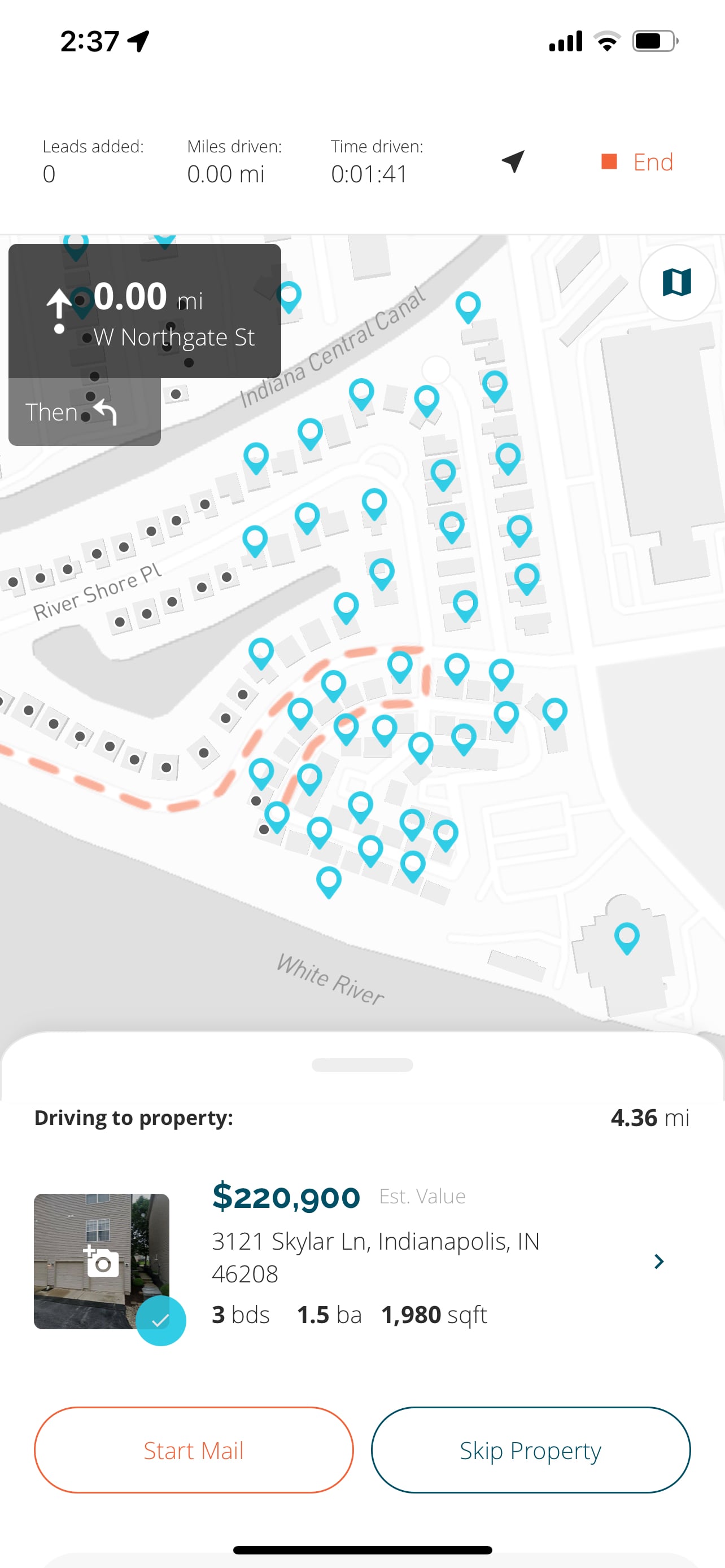 Planned Route Screenshot Planned Route Screenshot